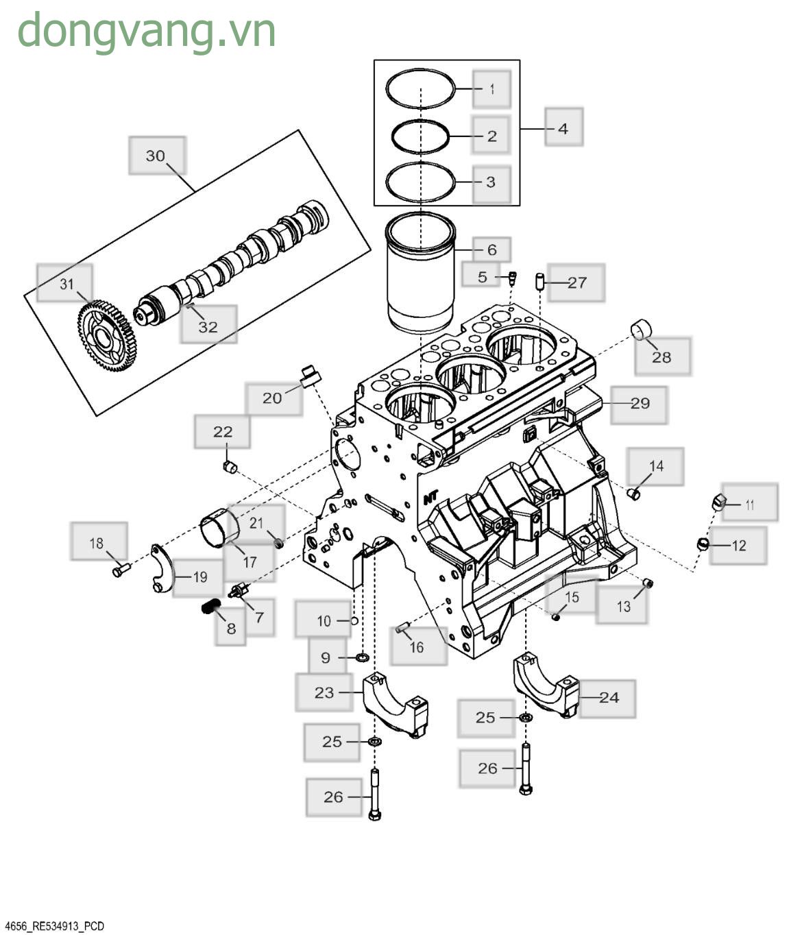 4656 Cylinder Block - ST451012